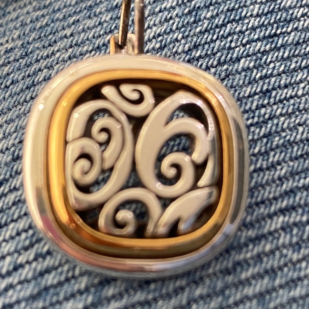 Brighton Spin Master Lever back two-Tone Swirl Earrings - Picture 3 of 4